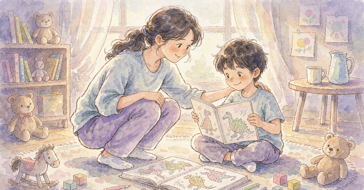 温暖的家庭场景插画